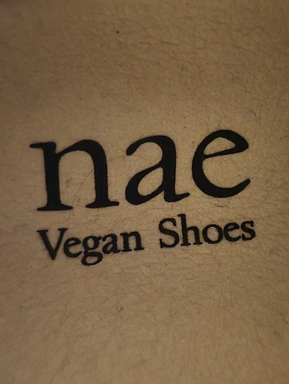 Nae Vegan Taupe Derby with Brown Lug Sole Shoes.